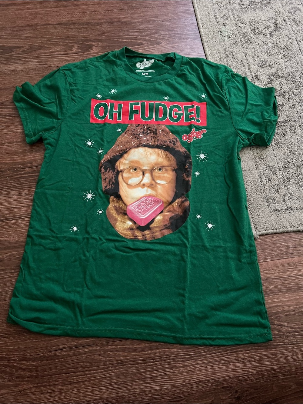 Oh Fudge! Green Graphic Holiday T-Shirt